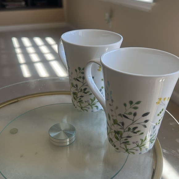 Mikasa Tivoli Garden Bone China Mug Set – Botanical Leaf Pattern (Set of 2) - Picture 5 of 9